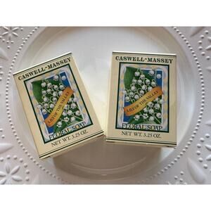 Caswell Massey Lily Of the Valley Floral Soap Bar Set 1.5oz Vintage